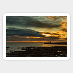 Sunrise At Seaham Pier Sticker